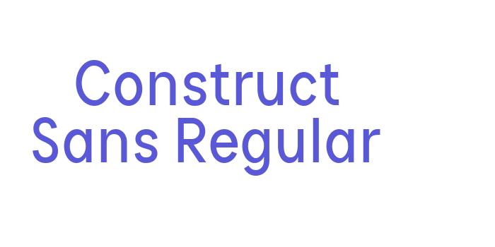 Construct Sans Regular Font Download