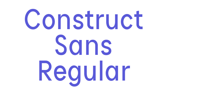 Construct Sans Regular Font