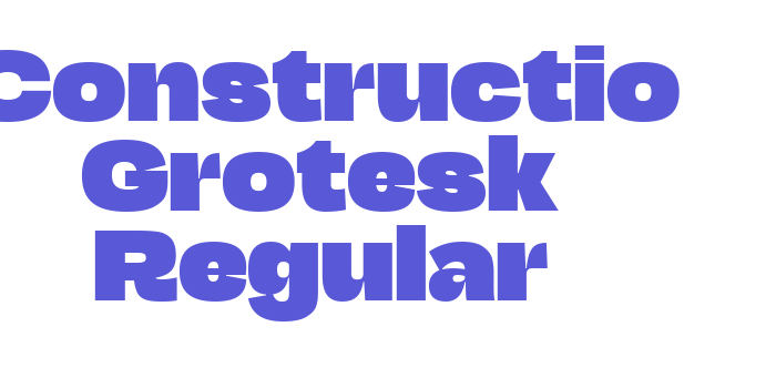 Constructio Grotesk Regular Font Download