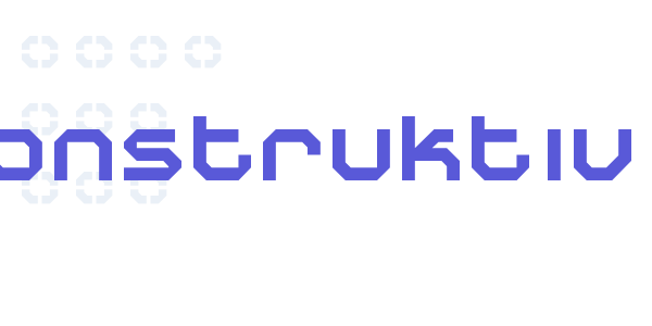 Construktiv font free