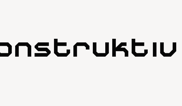 Construktiv Font