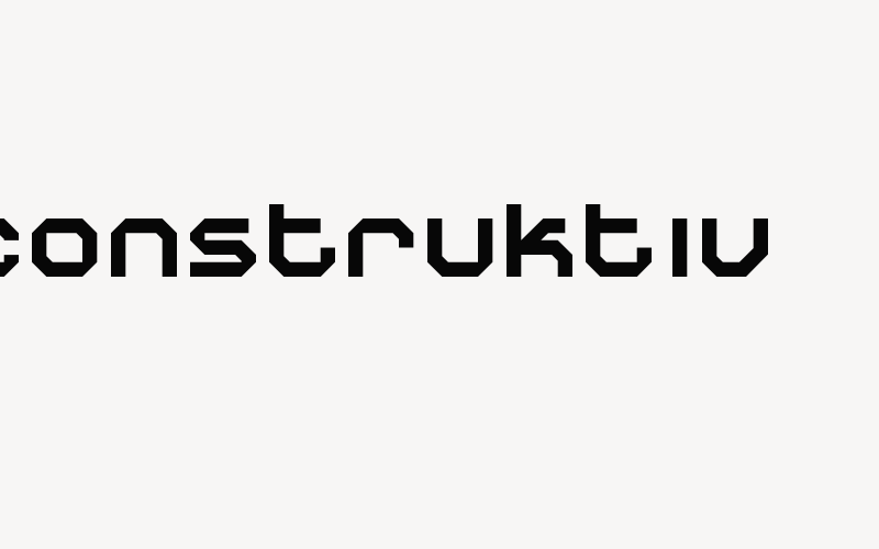 Construktiv Font