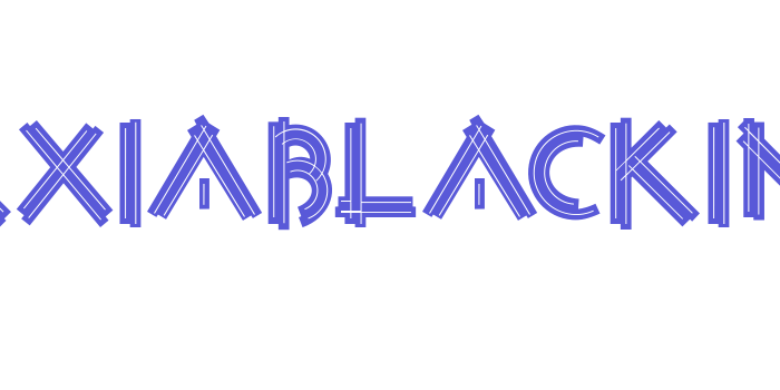 ConstrxiaBlackInline Font Download