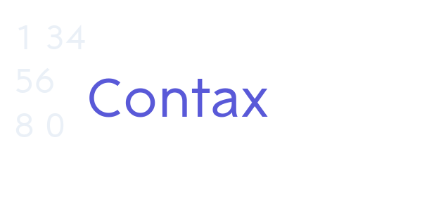 Contax font free