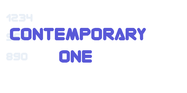 Contemporary ONE font free