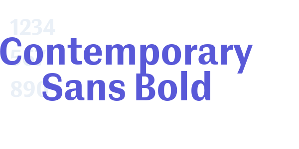 Contemporary Sans Bold font free