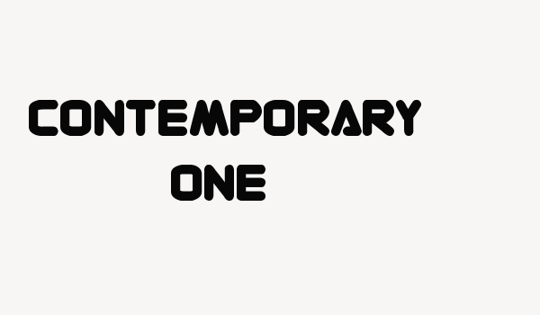 Contemporary ONE Font