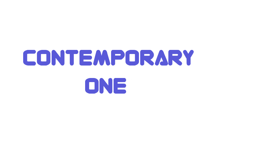 Contemporary ONE Font Download