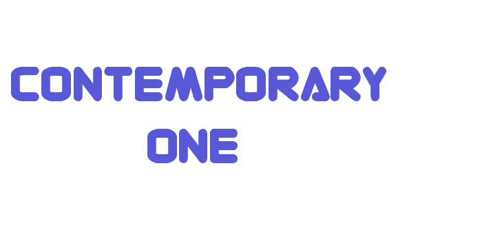 Contemporary ONE Font