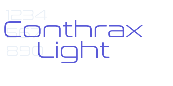 Conthrax Light font