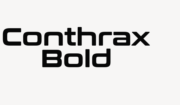 Conthrax Bold Font