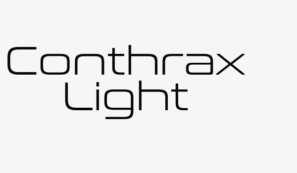 Conthrax Light Font