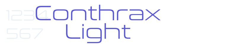 Conthrax Light-related font