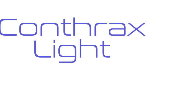 Conthrax Light Font