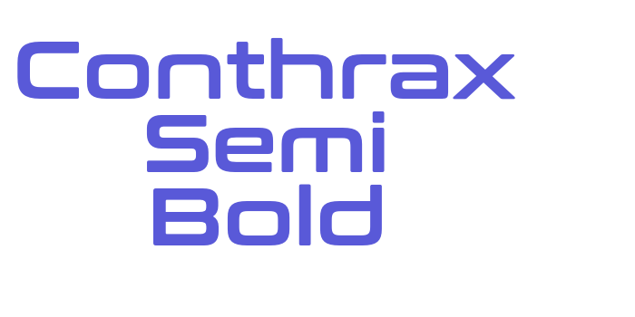 Conthrax Semi Bold Font Download