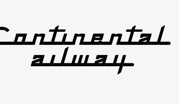 Continental Railway Font