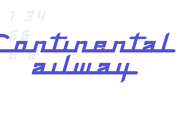 Continental Railway Font Download