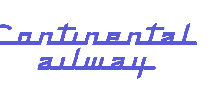 Continental Railway Font Download