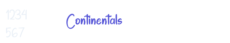 Continentals-related font