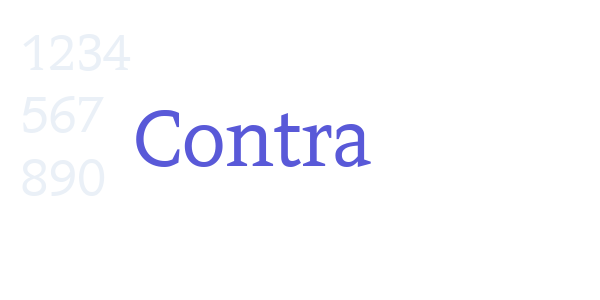 Contra font free