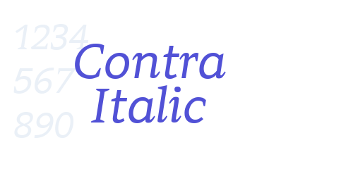 Contra Italic-font-download