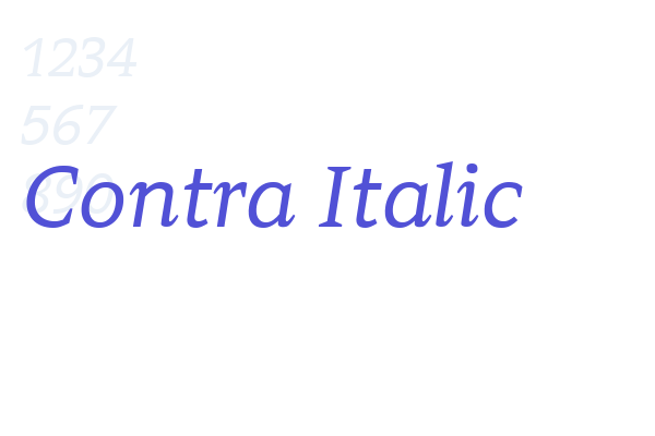 Contra Italic