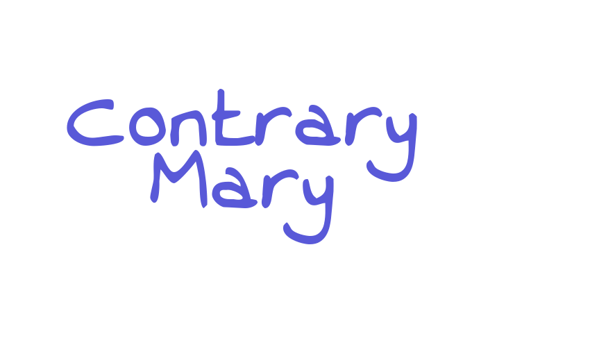 Contrary Mary Font Download