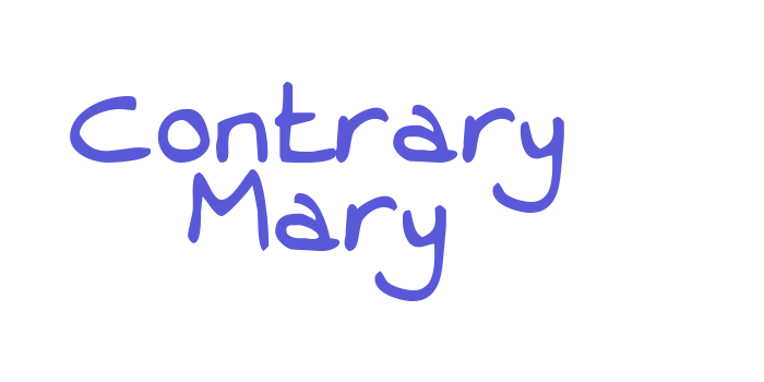 Contrary Mary Font Download