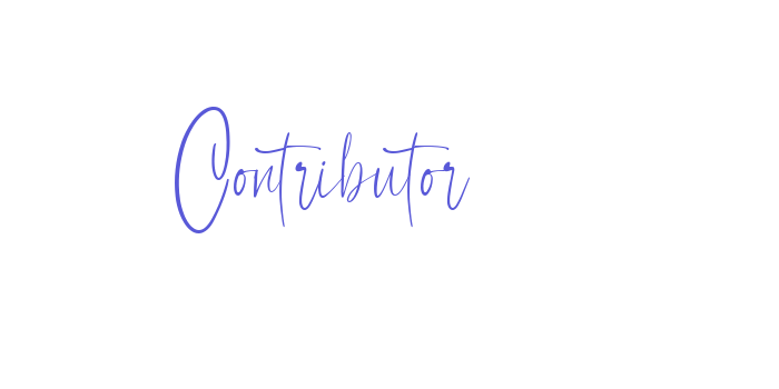 Contributor Font