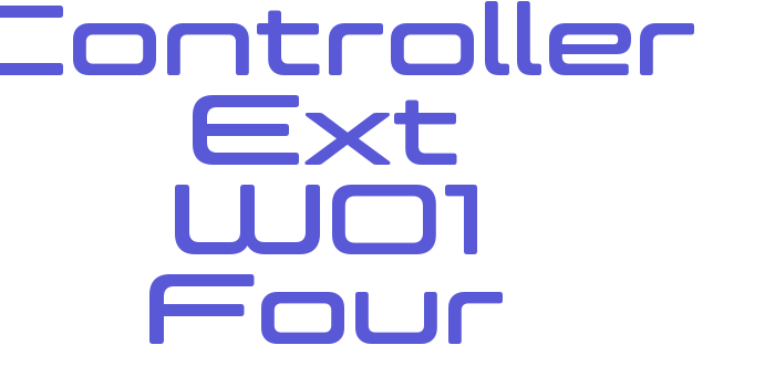 Controller Ext W01 Four Font Download