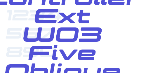 Controller Ext W03 Five Oblique-font-download