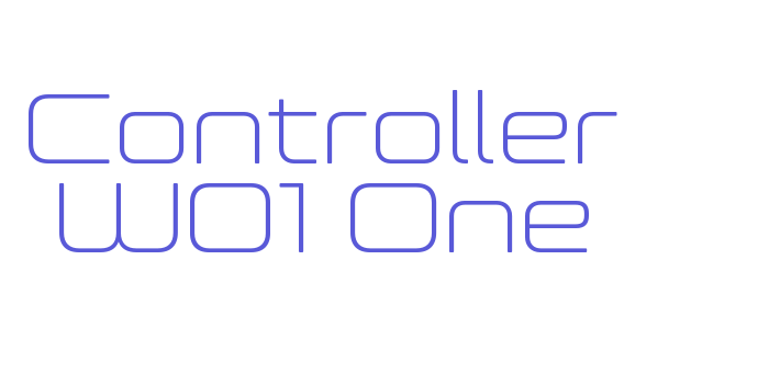 Controller W01 One Font Download