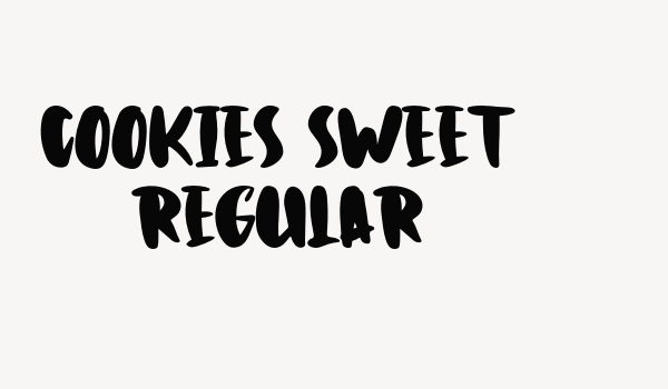 Cookies Sweet Regular Font