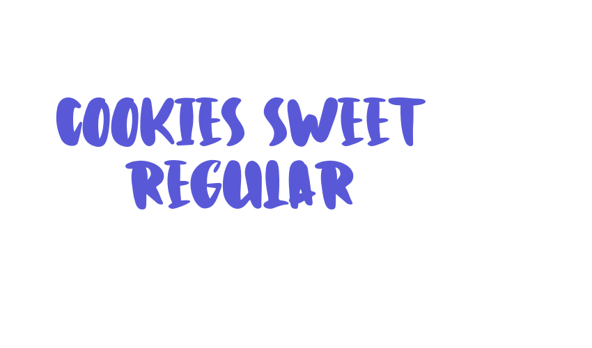 Cookies Sweet Regular Font