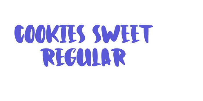 Cookies Sweet Regular Font Download