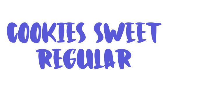 Cookies Sweet Regular Font