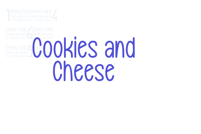 Cookies and Cheese font download