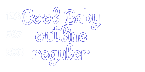 Cool Baby outline reguler-font-download