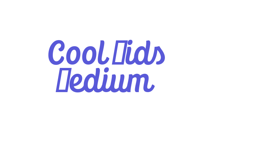 Cool Kids Medium Font Download