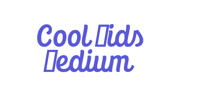 Cool Kids Medium Font Download