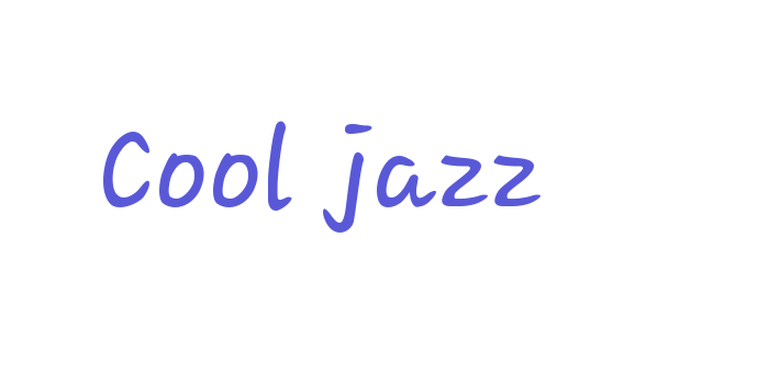 Cool jazz Font