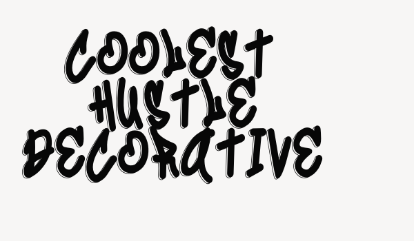 Coolest Hustle Decorative Font