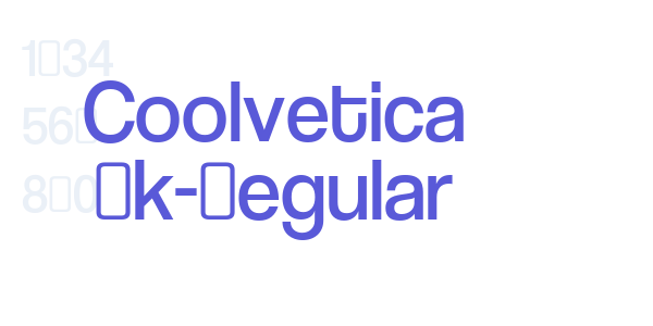 Coolvetica Bk-Regular font free