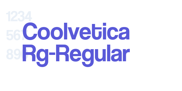 Coolvetica Rg-Regular font free