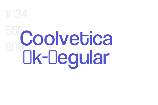 Coolvetica Bk-Regular Font Download