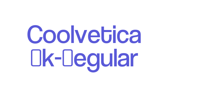 Coolvetica Bk-Regular Font Download