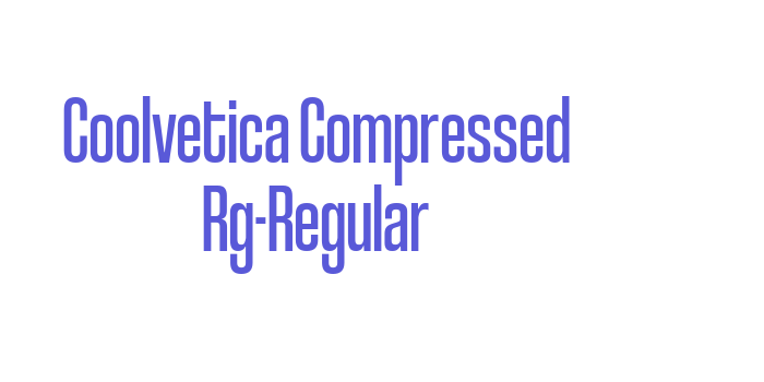 Coolvetica Compressed Rg-Regular Font Download