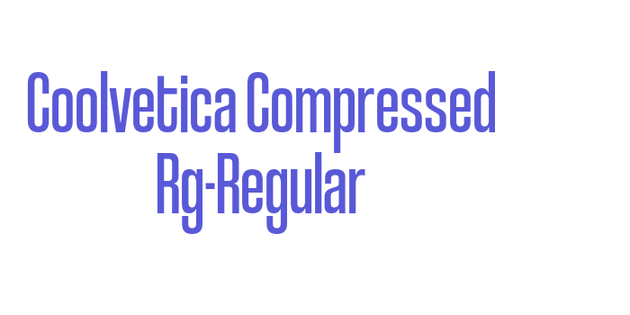 Coolvetica Compressed Rg-Regular Font