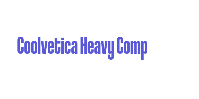 Coolvetica Heavy Comp Font Download