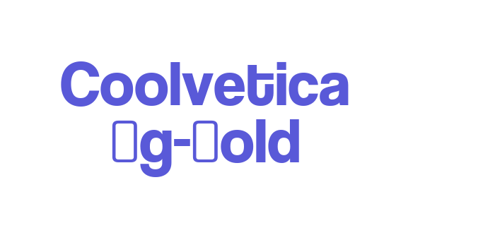 Coolvetica Rg-Bold Font Download